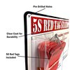 5S Supplies 5S Red Tag Station Sign 14in x 11in with 50 Red Tags, 2PK 5S-RDTAG-STN-2PACK